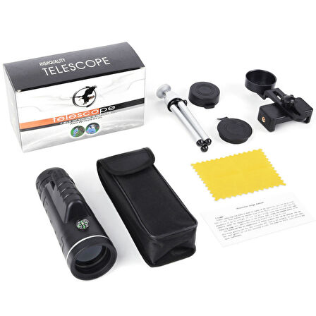 OR-1000 50x60 Monoküler Dürbün – Telefon ve Tripod Uyumu