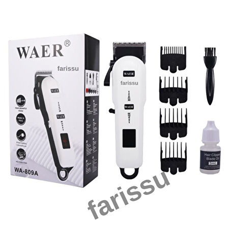 WAER WA-809A Evcil Hayvan Tıraş Makinesi – 5 Başlıklı Sessiz ve Güçlü Kedi Köpek Tıraş Cihazı