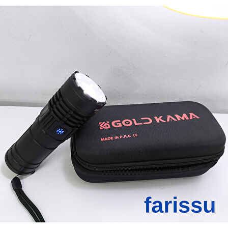 T406 Şarjlı El Feneri | 100W Işık Gücü | Powerbank Özellikli | 5 Modlu | 8800 mAh | Zoomlu |