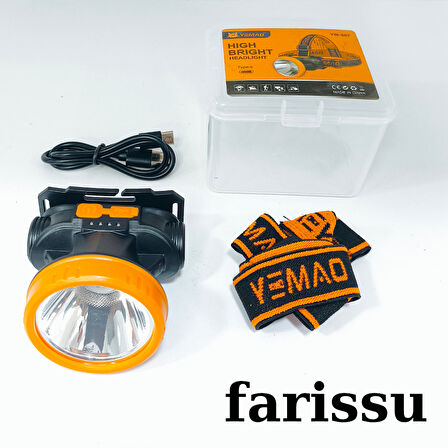 YEMAO YM-307 Şarjlı Kafa Lambası | 1800 mAh LED Baş Feneri