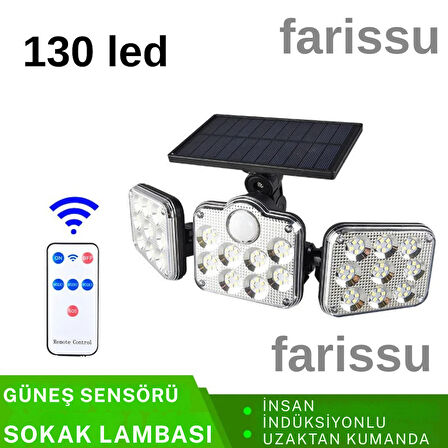 Güneş Enerjili LED Dış Mekan Aydınlatma – 270° Geniş Açı, IP65 Su Geçirmez, Hareket Sensörlü, 24W