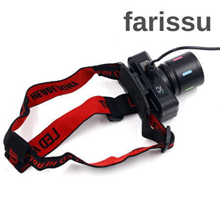 Şarjlı Kafa Lambası KX-1832 | 60W LED Zoomlu | 3000mAh | Kamp & Açık Hava Kullanımı