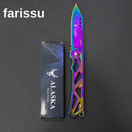 Alaska SDR-13X Gökkuşağı Katlanır Çakı - Ultra Hafif (42 gr), 165mm Kompakt EDC Bıçak