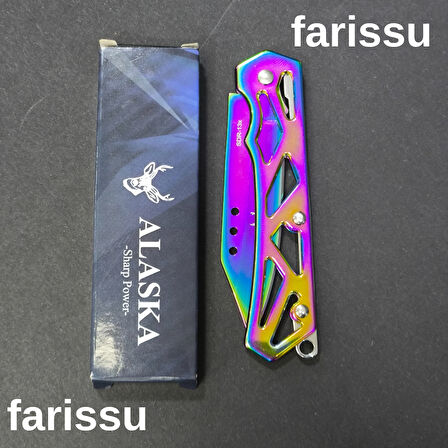 Alaska SDR-13X Gökkuşağı Katlanır Çakı - Ultra Hafif (42 gr), 165mm Kompakt EDC Bıçak