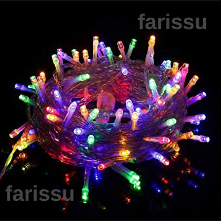 ALASKA 10 Metre RGB LED Peri Işıkları - 100 LED - 8 Fonksiyonlu (İç/Dış Mekan)