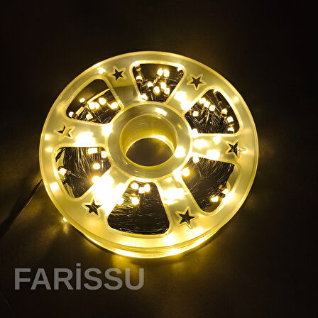 FİŞLİ 50 Metre Dekoratif LED Işıklar - Dış Mekan Yılbaşı ve Süsleme Aydınlatması (8 Fonksiyonlu Gün Işığı)