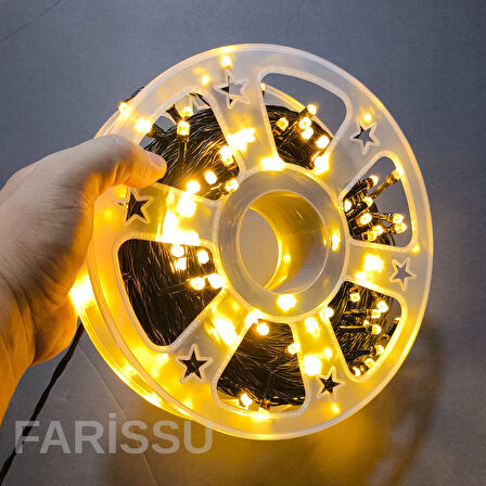 FİŞLİ 50 Metre Dekoratif LED Işıklar - Dış Mekan Yılbaşı ve Süsleme Aydınlatması (8 Fonksiyonlu Gün Işığı)