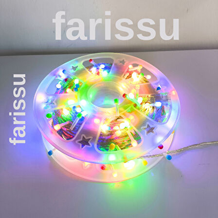 50 Metre RGB Renkli Peri LED Işık – Fişli Dış Mekan Dekoratif Aydınlatma