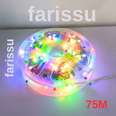75 Metre RGB Peri LED Işık – Fişli Dış Mekan Dekoratif Aydınlatma Şerit Led