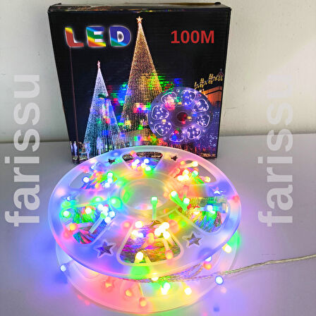100 Metre RGB Peri LED Işık – Fişli Dış Mekan Dekoratif Şerit Yılbaşı Aydınlatması