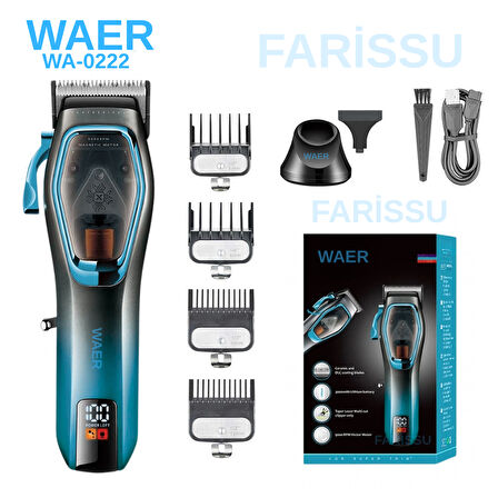 WAER WA-0222 Profesyonel 9000 RPM Manyetik Motorlu Saç Kesme Makinesi