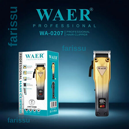 Waer Profesyonel Şarjlı Sakal Tıraş Makinesi - Wa-0207