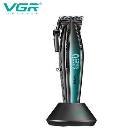 VGR V-270 Profesyonel Saç Kesme Makinesi, 9000 RPM Yüksek Hızlı Motor ve LED Ekran