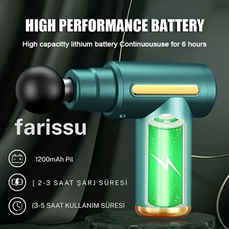 Mini Masaj Tabancası - Taşınabilir ve Şarjlı