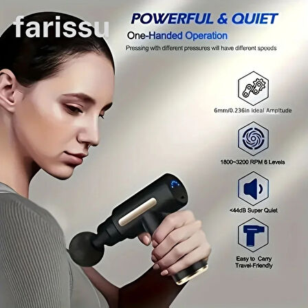 Mini Masaj Tabancası - Taşınabilir ve Şarjlı