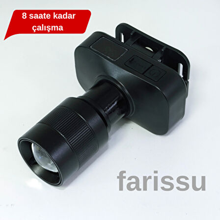 Gold Kama GK700SM LED Kafa Feneri – 30W Zoomlu, Şarjlı, Uzun Çalışma Süreli