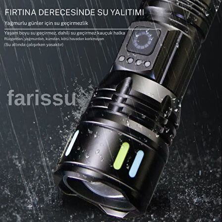RT-171 1000 Lümen 50W Şarjlı LED El Feneri – 5 Modlu, Teleskopik Odaklamalı, Suya Dayanıklı