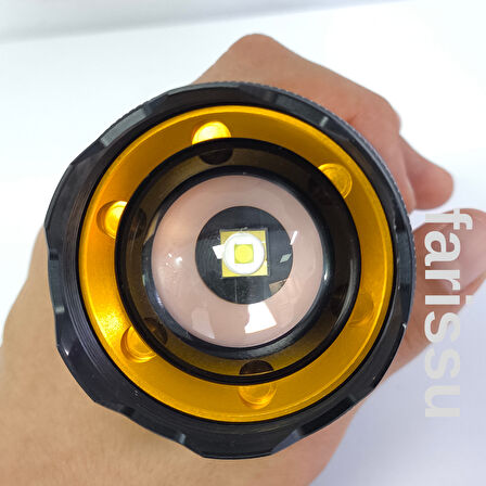 RT-453 50W 1000 Lumen 4800 mAh 1-1,5 km Menzilli Sarjli El Feneri