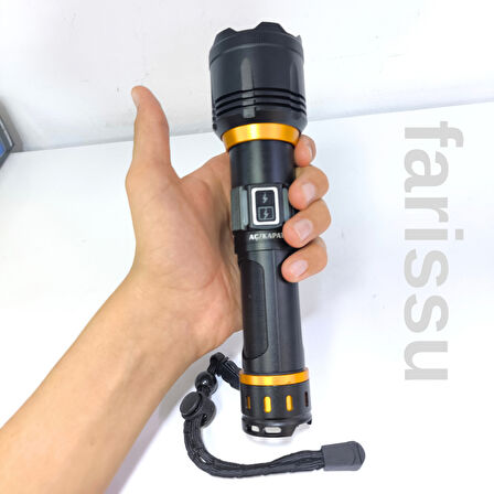 RT-453 50W 1000 Lumen 4800 mAh 1-1,5 km Menzilli Sarjli El Feneri