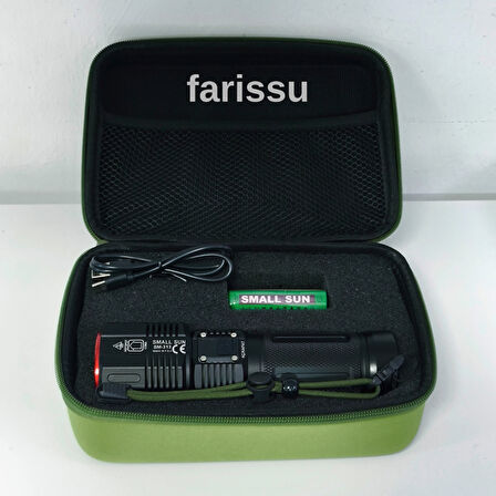 Small Sun SM-313 100W 1000 Lumen LED El Feneri - 1-1,5 KM Menzil, Ayarlanabilir Odak