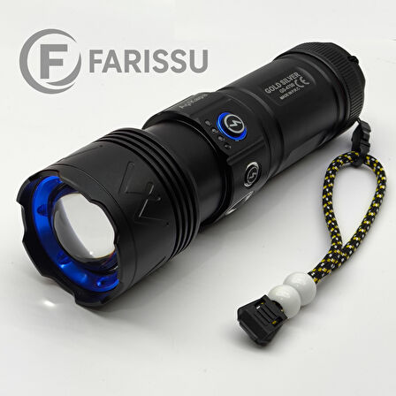 GOLD SILVER GS-4700 Profesyonel Ultra Işık Gücü | 4 Modlu, Zoomlu, Alüminyum Gövdeli Fener
