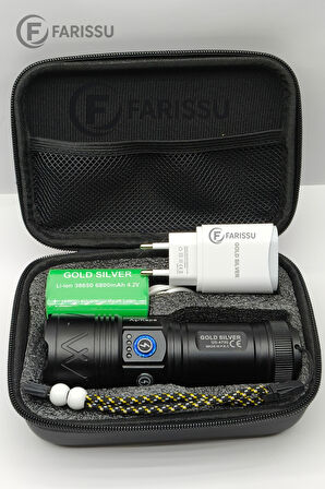 GOLD SILVER GS-4700 Profesyonel Ultra Işık Gücü | 4 Modlu, Zoomlu, Alüminyum Gövdeli Fener