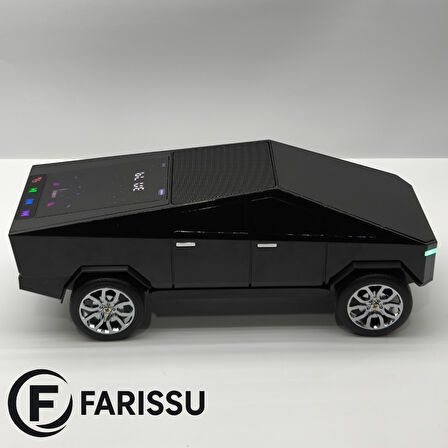 Araba Tasarımlı Bluetooth Hoparlör 15W RGB Işıklı Kablosuz Speaker – FM Radyo, USB, AUX, TF Kart Girişi