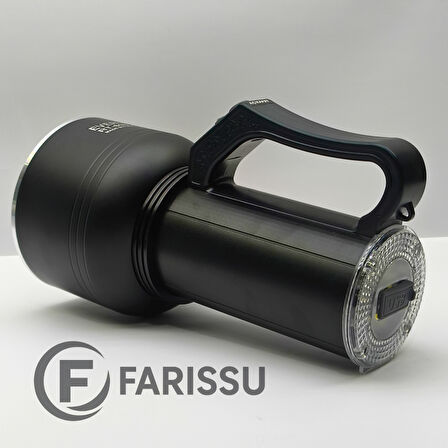 EVERTON RT-698 Şarjlı LED Projektör Fener - 50W Güç, 2000M Menzil ve Powerbank Özelliği