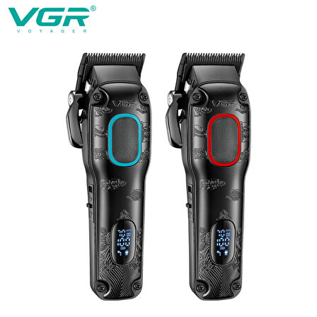 VGR V-016 BLDC Motor 7000RPM berber erkekler için şarj edilebilir profesyonel saç kesme makinesi