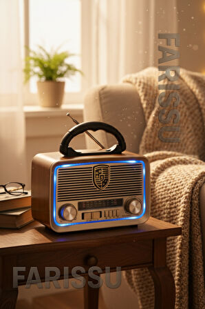 Retro Radyo: Nostaljik Eskitme, Güneş Enerjili, Bluetooth ve Fener Özellikli