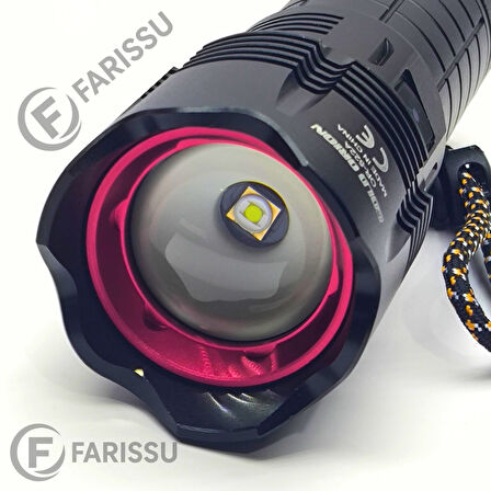OR-522A Şarj Edilebilir Çok Fonksiyonlu LED El Feneri - 100W, 5000 Lümen, 9000 mAh