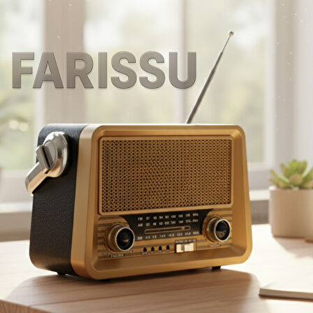 Everton RT-756 Nostaljik Retro Tasarım Radyo - FM/AM/SW 3 Bant, Bluetooth, USB/TF MP3 Çalar