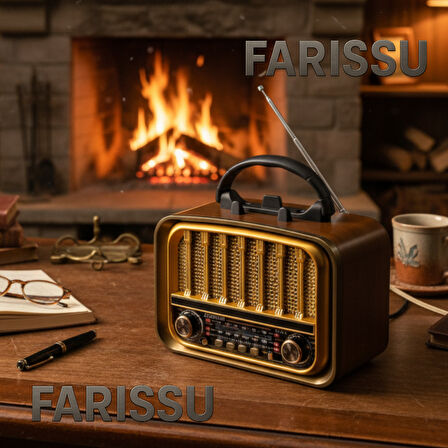 Everton RT-676 Retro Görünümlü 3 Band FM/AM/SW Radyo, Bluetooth Hoparlör ve Fenerli Klasik Tasarım