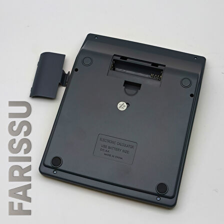 JOINUS JS-1200V 12 Hane Büyük Ekran İki Yönlü Güç Kaynaklı Masaüstü Hesap Makinesi