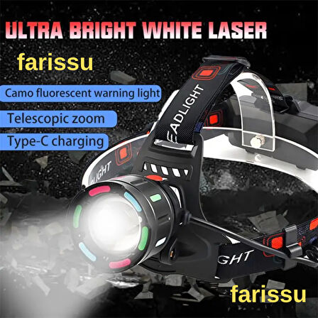 30W Ultra Güçlü LED Kafa Lambası (4 Adet Pilli - Yedek Bataryalı Set) - 3000 Lümen 1000m Menzil