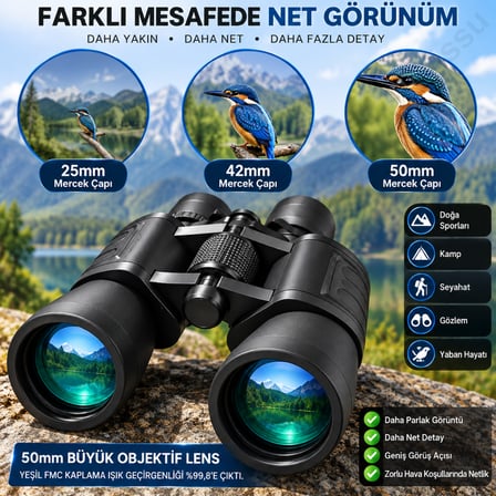 Uzun Menzilli Dürbün Zoom Hd Yüksek Büyütme Profesyonel Teleskop Av Turizmi Için
