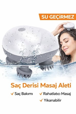 Migren Ve Baş Ağrısı Giderici 3D Akıllı Baş Masaj Aleti - Stres Rahatlatıcı Cihaz