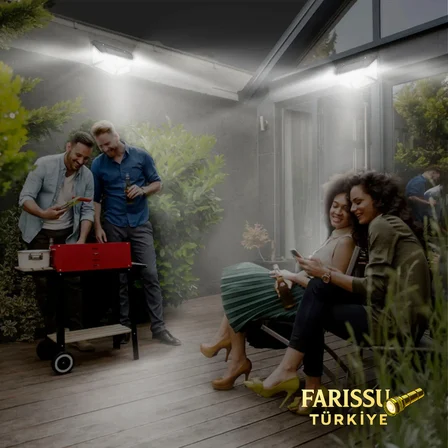 100 LED Solar Hareket Sensörlü Dış Mekan Bahçe Lambası (9 Adet)