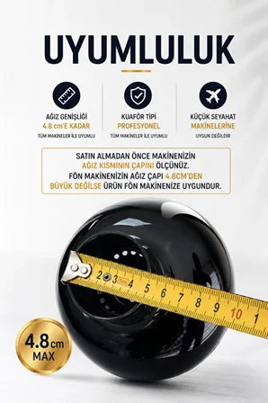 Profesyonel Fön Makinesi Vigo Başlığı - Hacimli ve Belirgin Kıvırcık Saçlar İçin Evrensel Difüzör