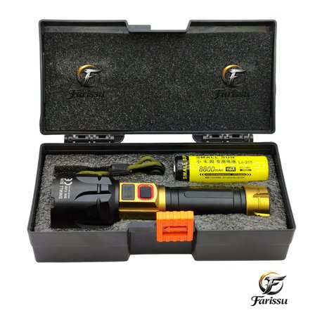 Small Sun SM-T288 50W 5000 Lümen Dijital Ekranlı Şarjlı El Feneri - 8800mAh Pil
