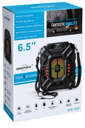 GTS-1222 Taşınabilir Kablosuz Bluetooth Hoparlör & Karaoke Seti
