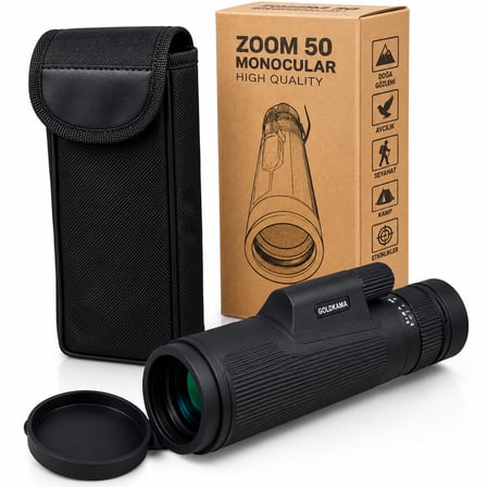 Yüksek Zoomlu HD Monoküler El Dürbünü – Av, Kamp, Doğa Gözlemi İçin Suya Dayanıklı Dürbün