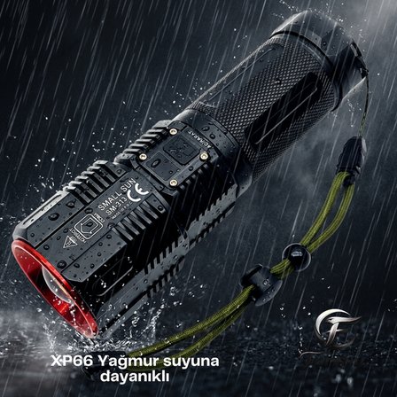 SM-313 50W 5000 Lümen Profesyonel Şarjlı El Feneri - 1.5 KM Menzilli & 7200 mAh Güçlü Batarya Seti