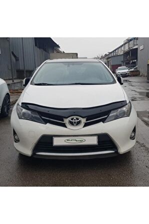 Toyota Auris Ön Kaput Koruma Rüzgarlığı 3mm Akrilik (ABS) Parlak Siyah Deflektör 2013-2017