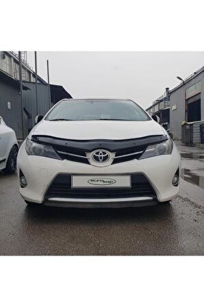 Toyota Auris Ön Kaput Koruma Rüzgarlığı 3mm Akrilik (ABS) Parlak Siyah Deflektör 2013-2017