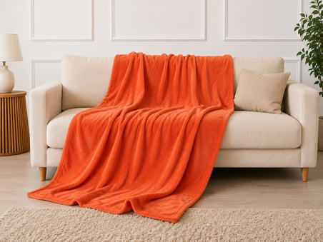 Mulberry Tek Kişilik Polar Battaniye Kiremit 100 x 170 cm