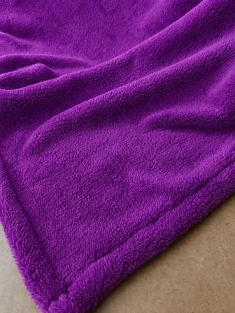 Mulberry Tek Kişilik Polar Battaniye Mor 100 x 170 cm