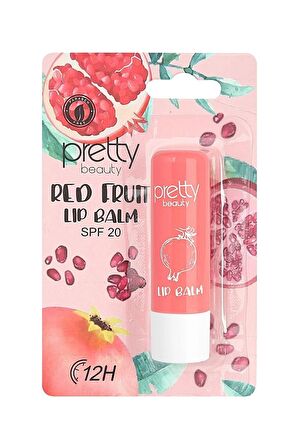 Pretty Beauty Lip Balm Narlı Dudak Koruyucu Dudak Bakım Kremi