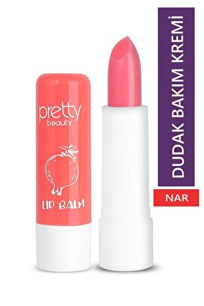 Pretty Beauty Lip Balm Narlı Dudak Koruyucu Dudak Bakım Kremi