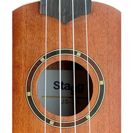 STAGG US-30 SOPRANO UKULELE MAHOGANY+BAG